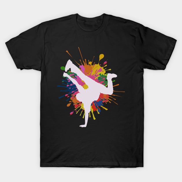 Breakdance Splash T-Shirt by DePit DeSign